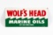 Wolf's head Marine Oils Tin Sign