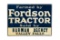 Farmed By Fordson Tractor Tin Sign