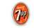 Fresh Up With 7up Tin Bubble Sign