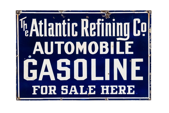 The Atlantic Refining Co. Gasoline Porcelain Sign