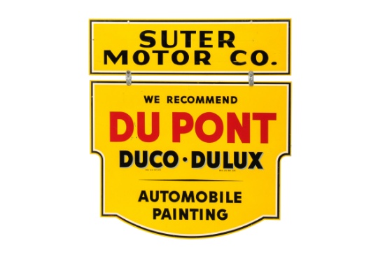 Du Pont Duco Dulux Hanging Tin Sign