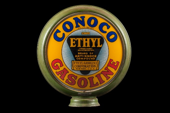2 Conoco Ethyl 15" Lenses In A Metal Body