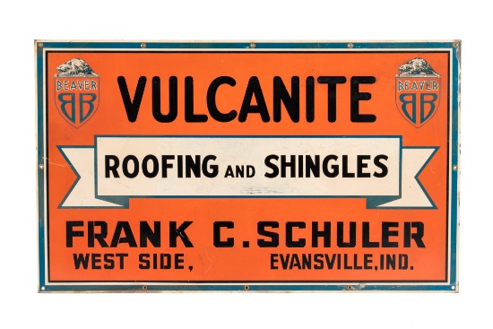 Beaver Vulcanite Roofing And Shingles Tin Sign