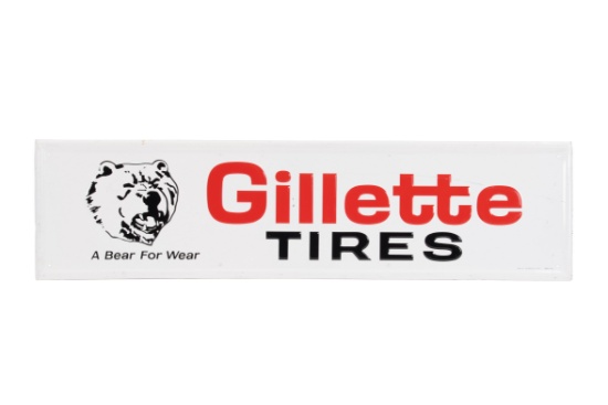 Gillette Tires Horizontal Tin Sign