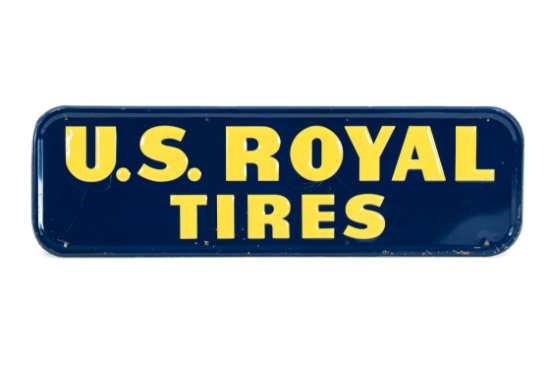U.S. Royal Tires Horizontal Tin Sign