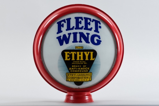 Fleetwing Ethyl Gasoline Gas Pump Globe