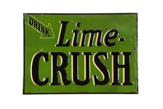 Drink Lime-Crush Tin Sign