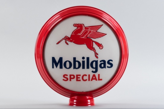 Mobilgas Special Gasoline Gas Pump Globe