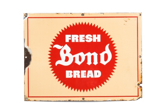 Fresh Bond Bread Porcelain Sign