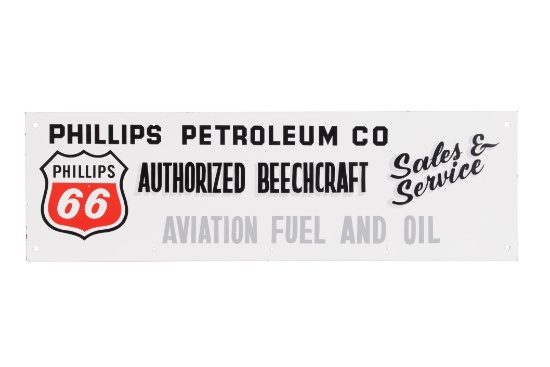 Phillips Aviation Fuel & Oil  Porcelain Sign