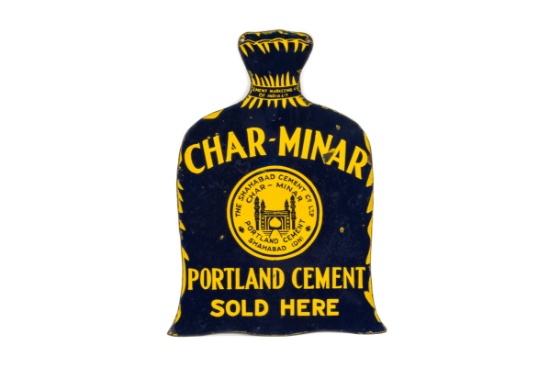 Char-Minar Portland Cement  Porcelain Sign