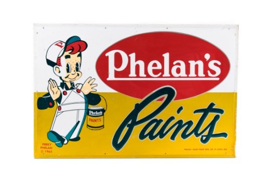 Phelan's Paints Large Tin Sign