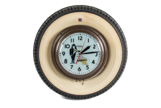 Martin Tire Telechron Tire Clock