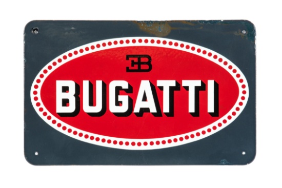 Bugatti Porcelain Sign