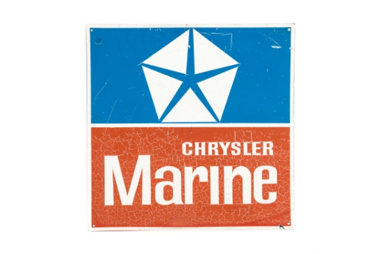 Chrysler Marine Tin Sign