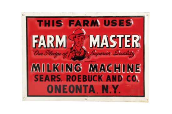 Farm Master Milking Machine Tin Sign