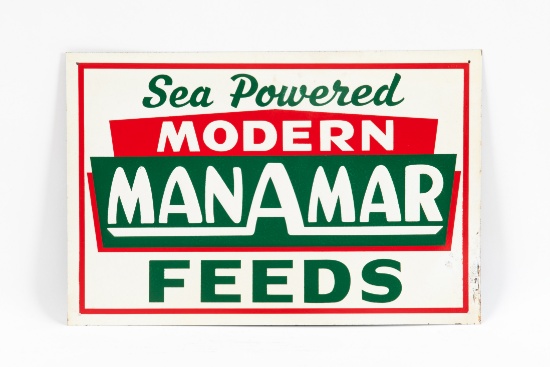 Sea Powered Manamar Feeds Tin Sign