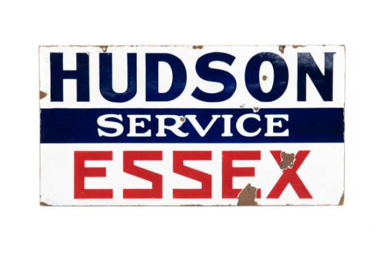 Hudson Essex Service Porcelain Sign