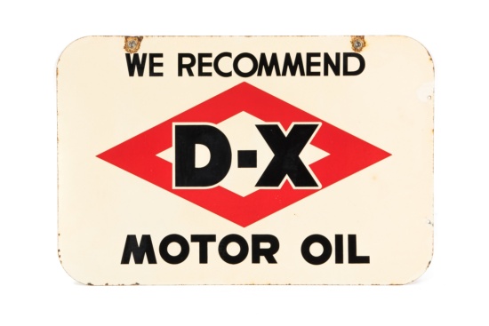 We Recommend DX Motor Oil Porcelain Sign