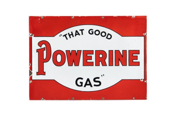 Powerine "That Good Gas" Porcelain Sign