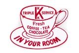 Triple K Service Hanging Diecut Porcelain Sign