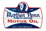 Mother Penn Motor Oil Porcelain Sign