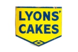 Lyons' Cakes Porcelain Flange Sign