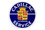 Cadillac Authorized Service Porcelain Sign