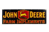 John Deere Porcelain Sign 3 Legged