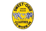 Sweet-Orr Union Made Clothes Porcelain Sign