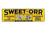 Sweet-Orr Horizontal Porcelain Sign