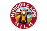 H.P. Hood & Sons Milk Porcelain Sign