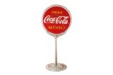 Drink Coca-Cola Refresh Porcelain Curb Sign