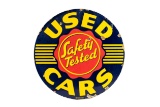 Oldsmobile Safety Tested Used Cars Porcelain Sign