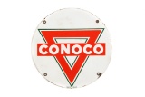 Conoco Porcelain Truck Door Sign