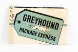 Greyhound Package Express Tin Flange Sign