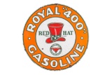 Red Hat Royal 400 Gasoline Porcelain Sign