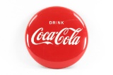 Drink Coca-Cola Tin Button Sign