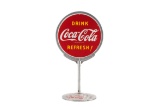 Drink Coca-Cola Refresh Porcelain Curb Sign