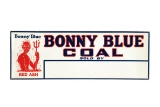 Bonny Blue Coal Sold Here Tin Sign