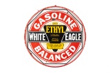 White Eagle Ethyl Balanced Gasoline Porcelain Sign