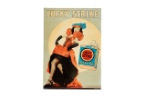 Lucky Strike Cigarettes Framed Tin Sign