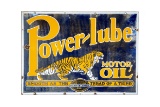 Power-Lube Motor Oil Porcelain Sign