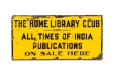 The Home Library Club Porcelain Sign