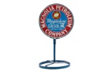 Magnolia Petroleum Company Porcelain Curb Sign