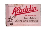 Aladdin Lamps And Stoves Porcelain Flange Sign