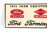 Ford Tractor Deaborn Farm Equipment Tin Sign