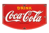 Drink Coca-Cola Porcelain Sign Badge