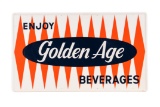 Enjoy Golden Age Beverages Tin Sign