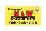 N&W Overalls Pants-Coats-Shirts Tin Sign